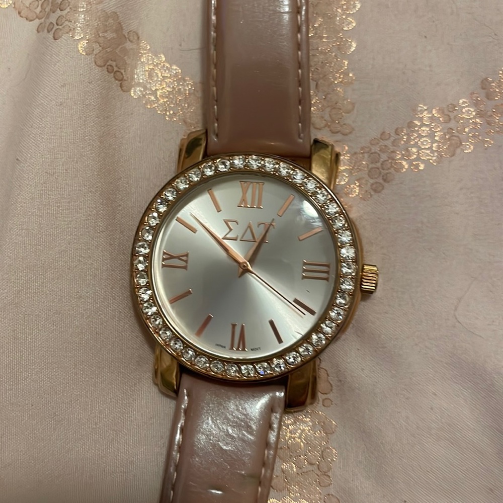 Rose gold watch